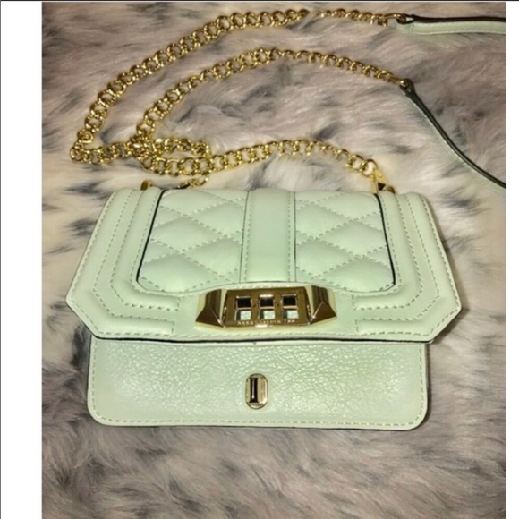 Rebecca Minkoff Mini Love Crossbody in Mint - Picture 4 of 8